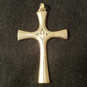 James Avery Sterling Silver Cross Serenity Dove Pendant Charm Rare